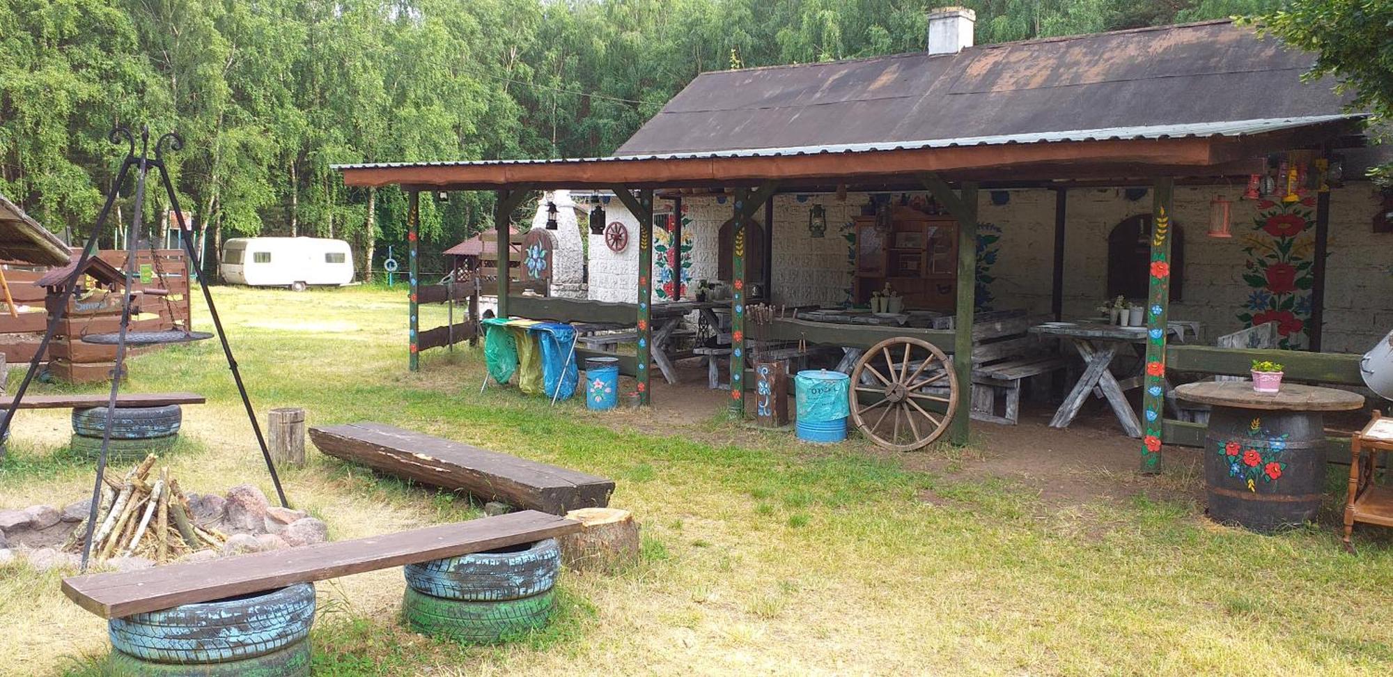 Zagroda Zalipie Gostynin Buitenkant foto